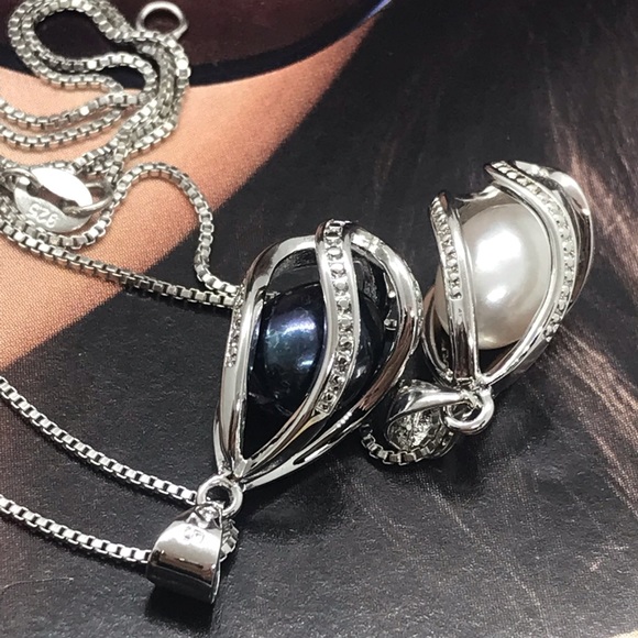 Natural Freshwater Pearl S925 Necklace - Picture 3 of 4